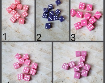 Individual extra 16mm d6 dnd die, extra polyhedral gaming dice, DnD dice, RPG dice, D and D dice, spare dice, spare d6 dice, square edge,