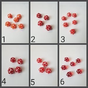 ONE individual d20 dnd die, single polyhedral gaming die, DnD dice, RPG dice, D and D dice, spare die, spare d20 dice, single die