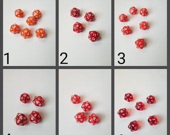 ONE individual d20 dnd die, single polyhedral gaming die, DnD dice, RPG dice, D and D dice, spare die, spare d20 dice, single die