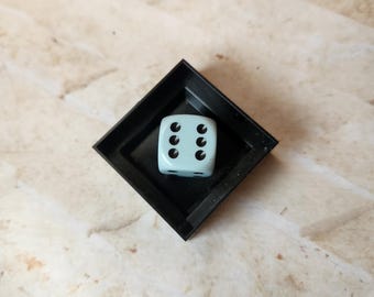 シングルチェセックスパステルブルーとブラックのd6ダイス、追加の16 mm d6 dndダイス、装飾的な多面体ゲームダイス、DnDダイス、RPGダイス、スペアダイス、