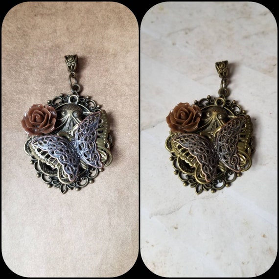 Steampunk pendant, Steampunk necklace, Steampunk assemblage, unique gift, fantasy necklace, cosplay necklace, Octopus pendant, bronze