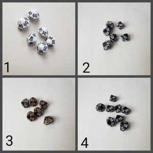 ONE individual d10% dnd die, polyhedral gaming dice, DnD dice, RPG dice, D and D dice, spare die, spare d10 percentile dice, single die