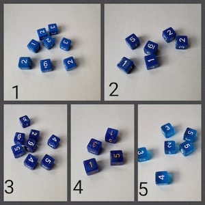 Individual 16mm d6 dnd die, extra polyhedral gaming dice, DnD dice, RPG dice, D and D dice, spare dice, spare d6 dice, d6