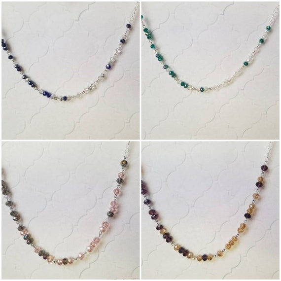 NOT MY PRESIDENT necklace, Not my president Morse code necklace, Morse code necklace, silver tone, Czech faceted glass beads, choice of four