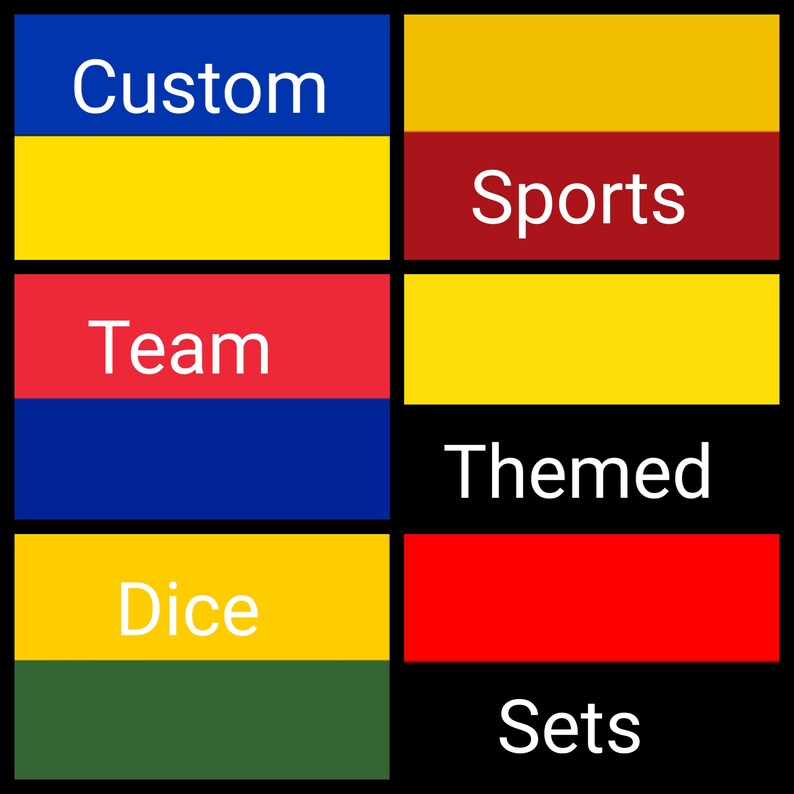 Custom Sports Team Dnd Dice, Sports Team 16mm Dnd Dice Sets, Themed Dnd