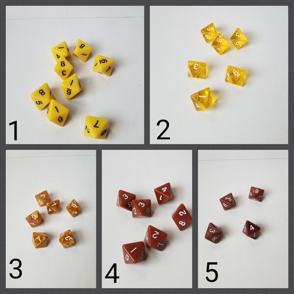 One extra d8 dnd dice, polyhedral gaming dice, DnD dice, RPG dice, D and D dice, spare dice, spare d8 dice, d and d d8 dice,