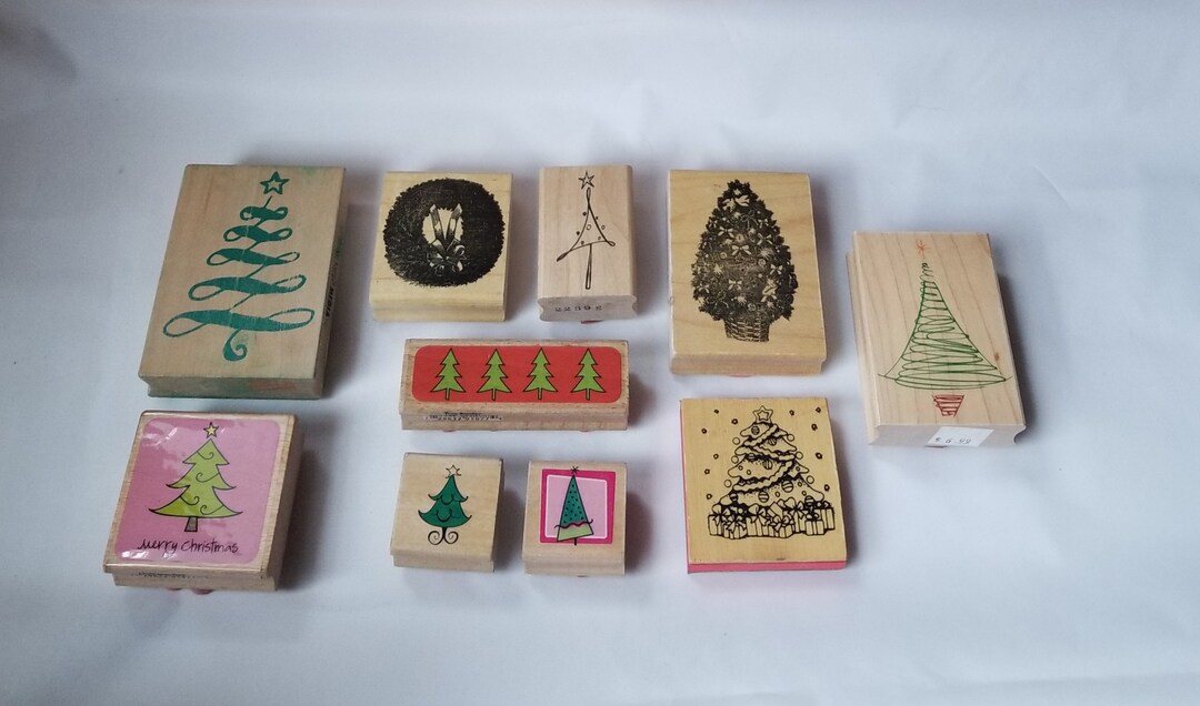 Rubber Stamps, Christmas Rubber Stamps, Rubber Stamps for Crafts