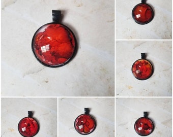 Alcohol ink art jewelry, alcohol ink pendant, alcohol ink on glass, original art jewelry, alcohol ink pendant, alcohol ink necklace