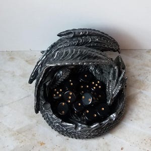 Single Chessex black and gold d6 die, extra 16mm d6 dnd dice, ornate polyhedral gaming dice, DnD dice, RPG dice, spare dice, spare