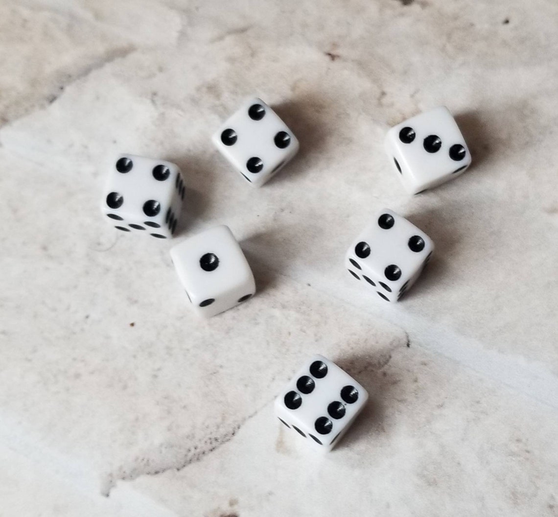 Tiny 8mm d6 dice extra polyhedral gaming dice DnD dice RPG Etsy