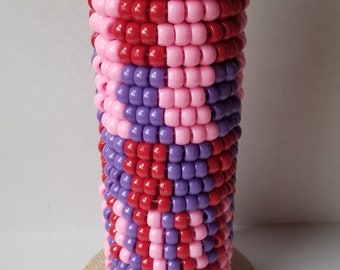 Pulseiras Kandi para o Dia dos Namorados, pulseiras de miçangas variadas, pulseiras da amizade, pulseiras, pulseiras da moda, pulseiras da amizade para as festas de fim de ano