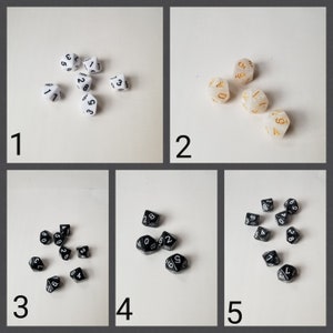 ONE individual d10 dnd die, polyhedral gaming dice, DnD dice, RPG dice, D and D dice, spare die, spare d10 dice, single die