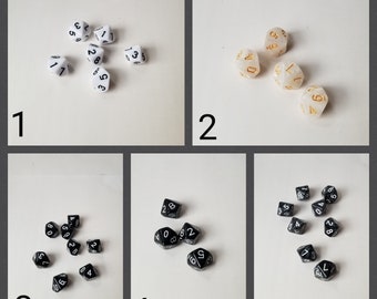 ONE individual d10 dnd die, polyhedral gaming dice, DnD dice, RPG dice, D and D dice, spare die, spare d10 dice, single die