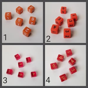 Individual 16mm d6 dnd die, extra polyhedral gaming dice, DnD dice, RPG dice, D and D dice, spare dice, spare d6 dice, d6
