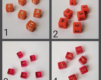Individual 16mm d6 dnd die, extra polyhedral gaming dice, DnD dice, RPG dice, D and D dice, spare dice, spare d6 dice, d6