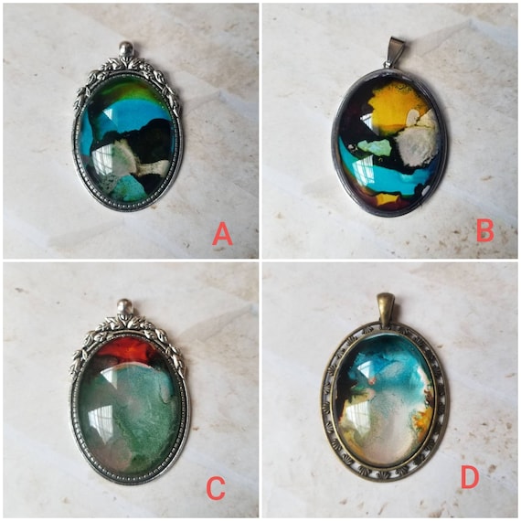 Alcohol ink art jewelry, alcohol ink pendant, alcohol ink on glass, original art jewelry, alcohol ink pendant, alcohol ink necklace
