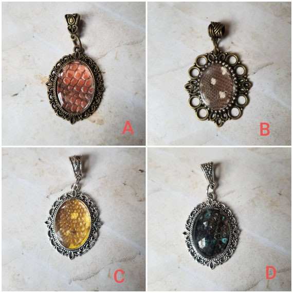 Tegu shed jewelry, reptile shed pendant, Tegu necklace, cruelty free Tegu shed jewelry, Tegu shed behind glass, gift for reptile lover