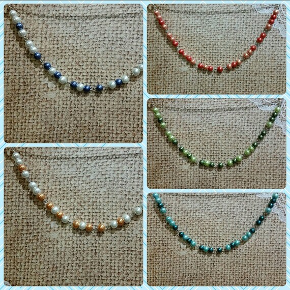 F**K TRUMP necklace, f*** Trump Morse code necklace, Morse code necklace, silver tone, glass pearls, Anti-Trump jewelry, choice of five
