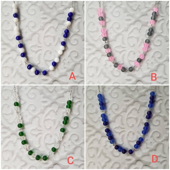 F... TRUMP necklace, Screw Trump Morse code necklace, Morse code necklace, silver tone, frosted glass, Anti-Trump jewelry