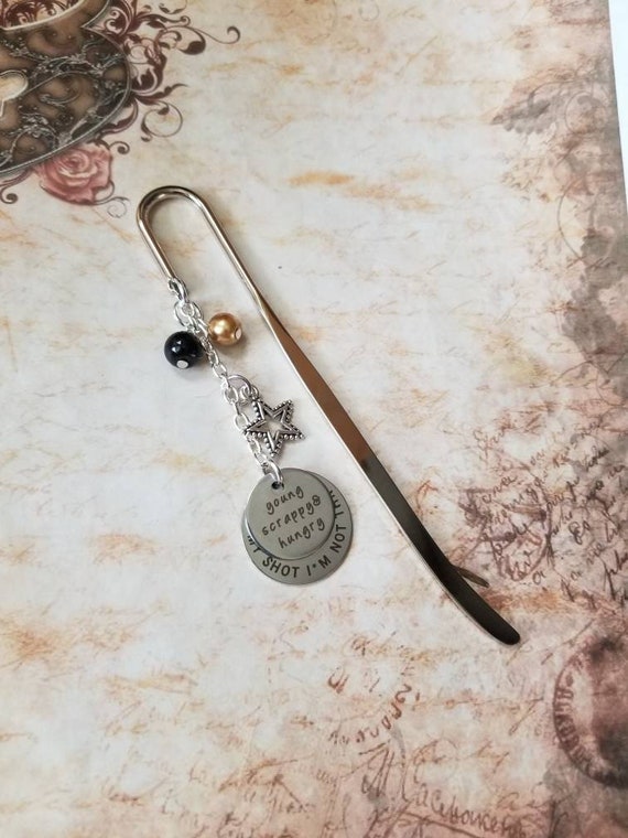 Hamilton bookmark, Hamilton musical, silver bookmark, Hamilton theatre bookmark, Hamilton musical bookmark, Broadway play, Hamilton gift