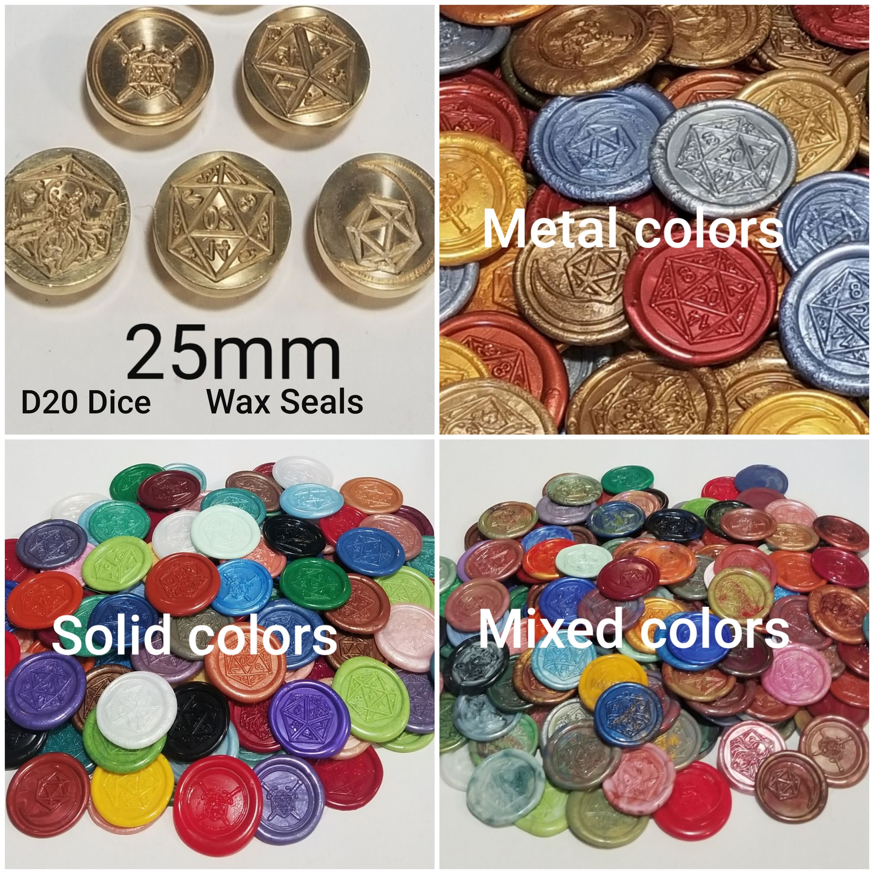 DND Wax Seal Stamp, Ideal Gift for Dungeons and Dragons/D&D Envelope  Scroll. Fantasy Wax Seal Kit with Dragon/D20 Dice/Magic Potion/Caduceus,  Great