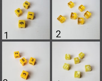 INDIVIDUAL 16mm d6 dnd dice, polyhedral gaming dice, DnD dice, RPG dice, D and D dice, spare d6 dice, d6 opaque dice, d6 dice, ONE die