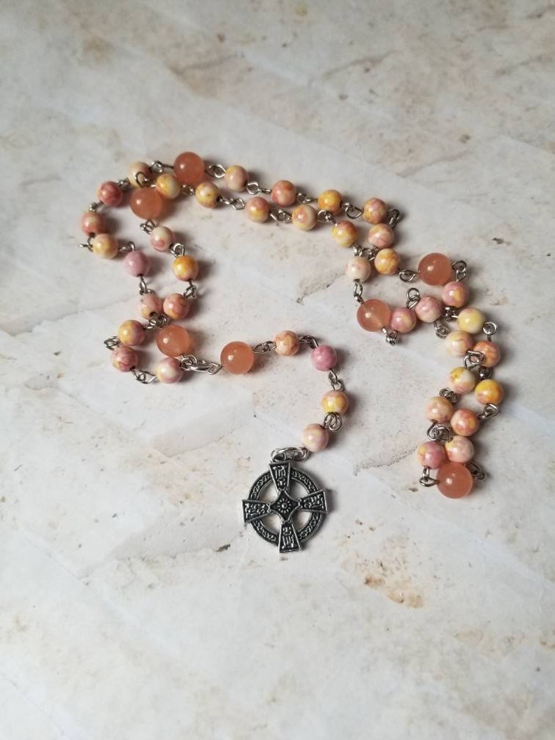 Lutheran prayer beads Lutheran rosary colorful gemstone | Etsy
