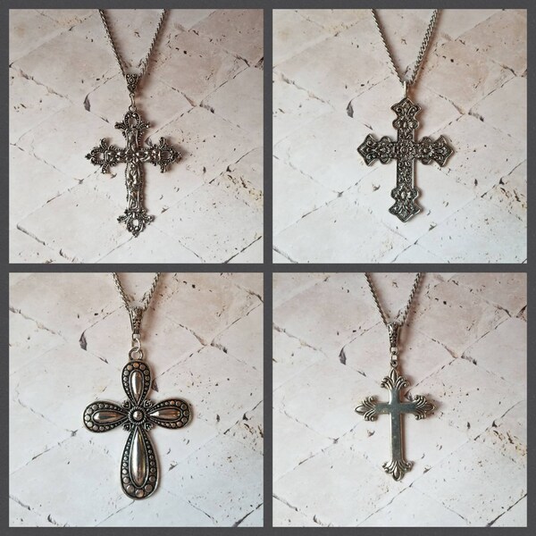 Cross Necklace Etsy