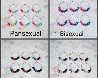 Wine charms x 6, glass markers, wine charms, cup charms, bottle charms, wine glass charms, beverage markers, Pride wine charms, 4 choices