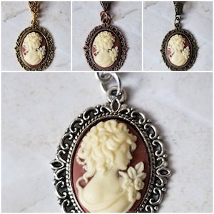 Victorian woman cameo pendant, Greco-Roman cameo necklace, Carnelian and ivory cameo pendant, Victorian cameo jewelry, Goddess jewellery