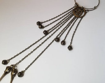Witch bells, bronze witch bells, faerie bells, protection bells, witches protection bells, bells for doors, witches bells, door hanger