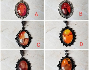 Alcohol ink art jewelry, alcohol ink pendant, alcohol ink on glass, original art jewelry, alcohol ink pendant, alcohol ink necklace