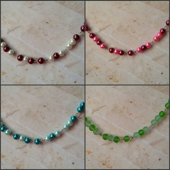 F... TRUMP necklace, Screw Trump Morse code necklace, Morse code necklace, silver tone, stainless steel, glass beads, Anti-Trump jewelry