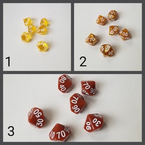 ONE individual d10% dnd die, polyhedral gaming dice, DnD dice, RPG dice, D and D dice, spare die, spare d10 percentile dice, single die