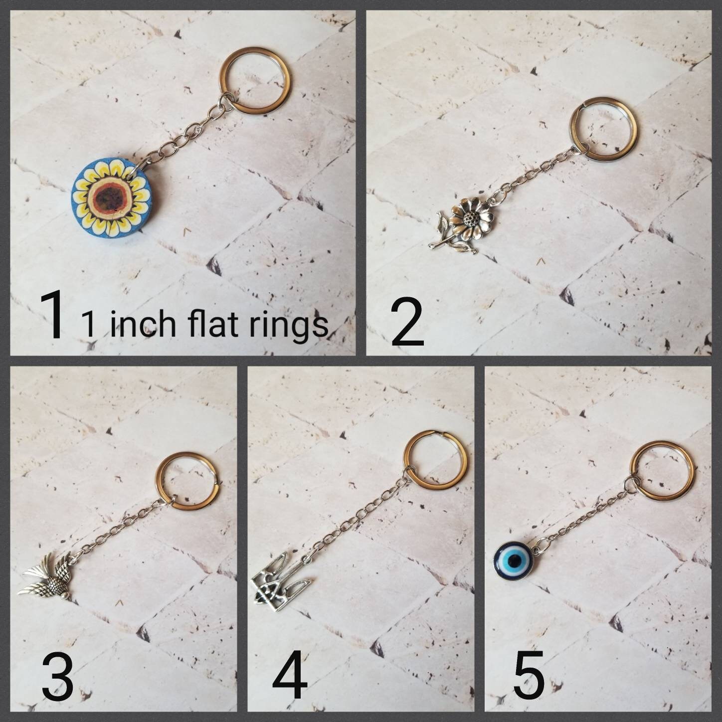 Split Keychain Ring, Round Flat Key Holder for Home Key Organization -  Silver Tone - Yahoo Shopping