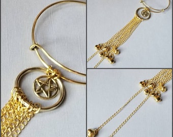 Witch bells, gold witch bells, faerie bells, protection bells, witches protection bells, bells for doors, witches bells