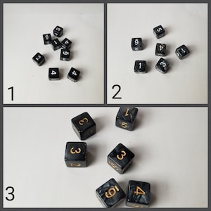 Individual 16mm d6 dnd die, extra polyhedral gaming dice, DnD dice, RPG dice, D and D dice, spare dice, spare d6 dice, d6