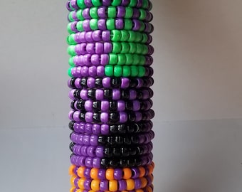 Pulseiras Kandi de Halloween, pulseiras de miçangas variadas, pulseiras da amizade, pulseiras, pulseiras da moda, pulseiras da amizade de Samhain