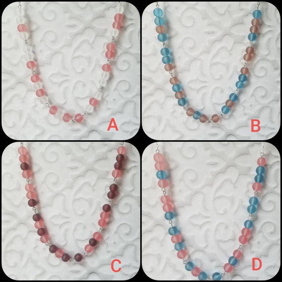 F... TRUMP necklace, Screw Trump Morse code necklace, Morse code necklace, silver tone, frosted glass, Anti-Trump jewelry