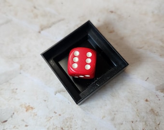 Individual Chessex red and white d6 die, extra 16mm d6 dnd dice, polyhedral gaming dice, DnD dice, RPG dice, spare dice, spare d6 dice,
