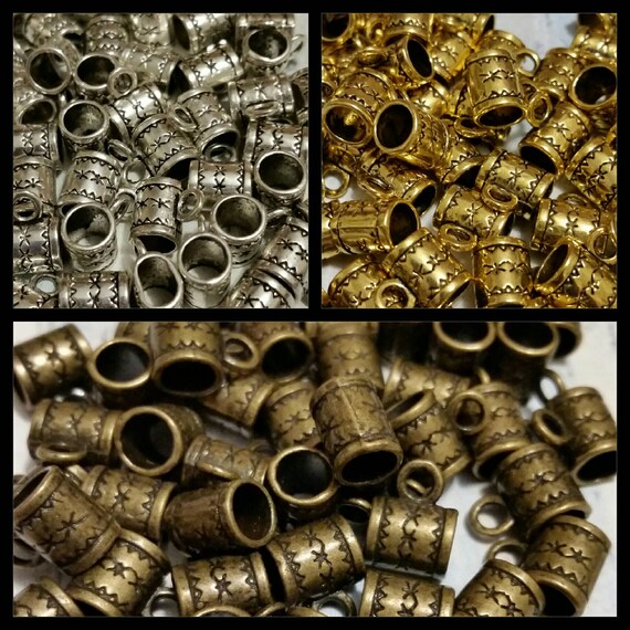 Destash, bails. silver, gold, or bronze toned metal jewelry bails x 20, three choices