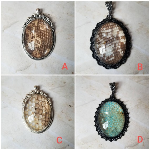 Tegu shed jewelry, reptile shed pendant, Tegu necklace, cruelty free Tegu shed jewelry, Tegu shed behind glass, gift for reptile lover