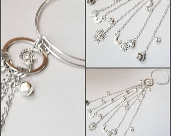 Witch bells, silver-toned witch bells, faerie bells, protection bells, bells for doors, witches bells, door hanger,