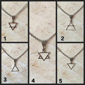 Elemental pendants, Earth, Air, Fire, Water, Ether or Spirit, elements, metaphysical symbols, element pendants, stainless steel