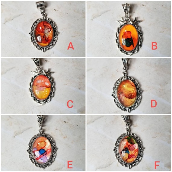Alcohol ink art jewelry, alcohol ink pendant, alcohol ink on glass, original art jewelry, alcohol ink pendant, alcohol ink necklace