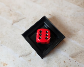 Individual Chessex red and  black d6 die, extra 16mm d6 dnd dice, polyhedral gaming dice, DnD dice, RPG dice, spare dice, spare d6 die,