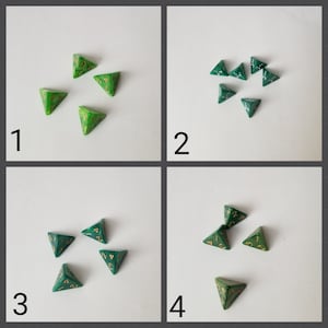 Individual d4 die, ONE single d4 dnd die, polyhedral gaming dice, DnD dice, RPG dice, D and D dice, spare dice, spare d4 dice,  extra d4 die