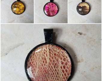 Tegu shed jewelry, reptile shed pendant, Lizard necklace, cruelty free Tegu shed jewelry, Tegu shed behind glass, gift for reptile lover