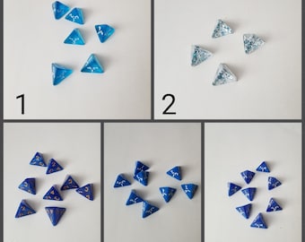 Individual d4 die, ONE single d4 dnd die, polyhedral gaming dice, DnD dice, RPG dice, D and D dice, spare dice, spare d4 dice,  extra d4 die