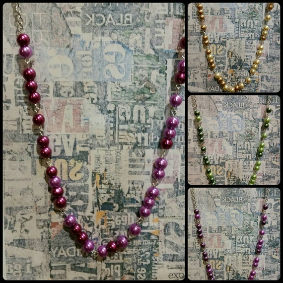 NOT MY PRESIDENT necklace, Not my president Morse code necklace, silver tone, glass pearls, anti-Trump necklace, Morse code, choice of four